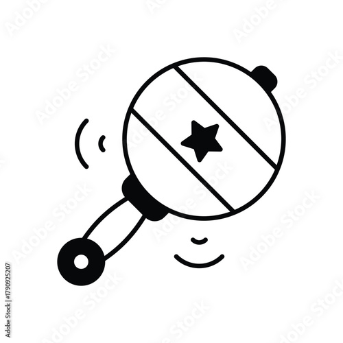 Baby Rattle vector icon