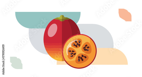 Vibrant Illustrated Fruit Artwork Featuring Tantalizing Tastes and Bright Colors