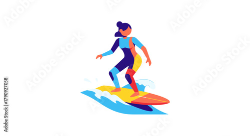 Vibrant Surfer Riding Wave Against Dark Backdrop Capturing Action and Energy Perfectly