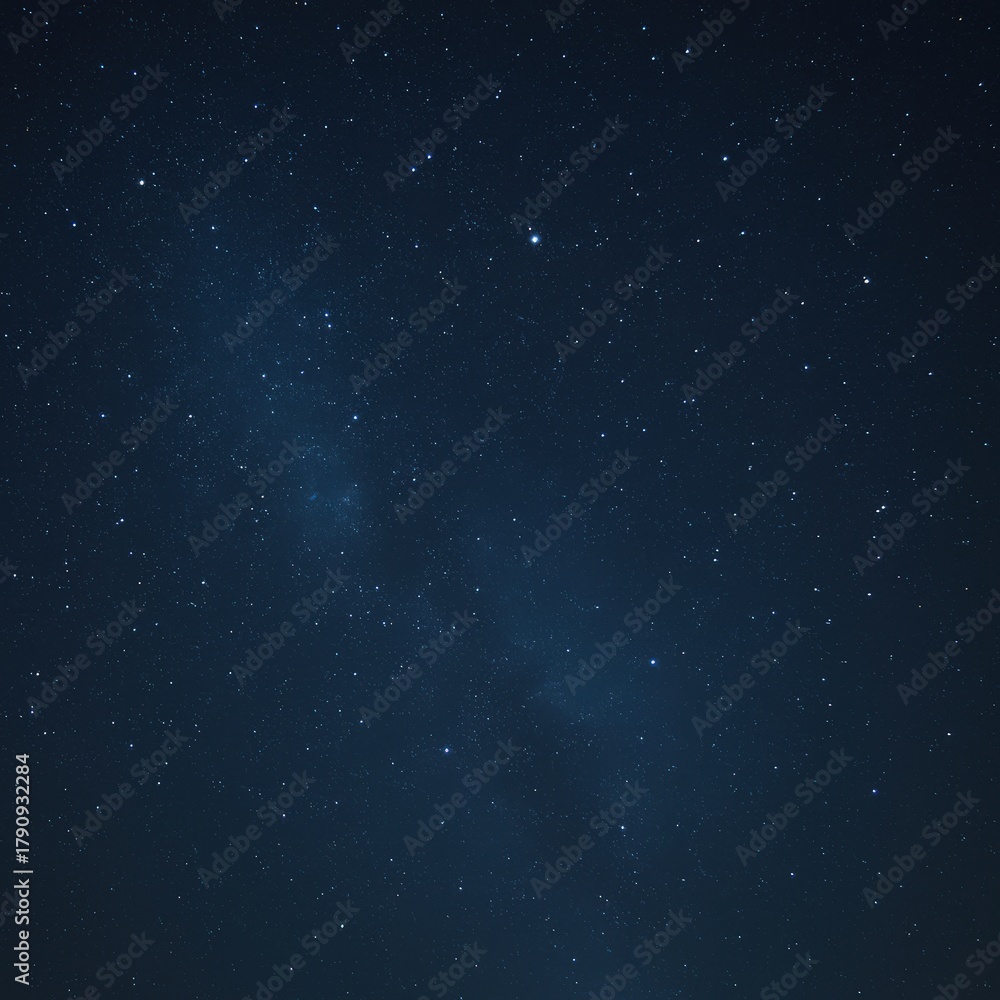 Fototapeta premium A celestial tapestry unfolds, adorned with a million shimmering stars at night.