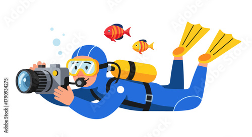 Underwater Photographer Captures Marine Creatures, Diving Enthusiast Taking Photos