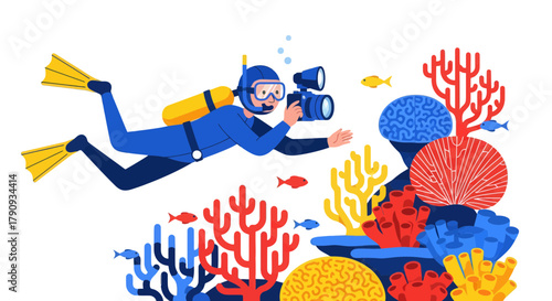 Underwater Photography Exploring Marine Life And Colorful Coral Reefs In The Ocean