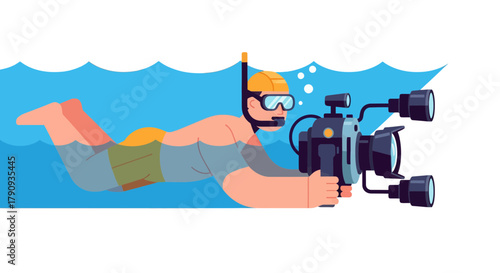 Underwater Cinematographer Captures Marine Life Filming With Specialized Equipment