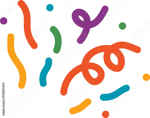 Set of fun colorful line doodle seamless pattern. Creative minimalist style art background collection for children or trendy design with basic shapes. Simple childish scribble backdrop bundle.Fun colo