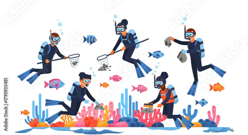 Underwater Cleanup Crew: Diving to Restore Coral Reef Ecosystems and Marine Life