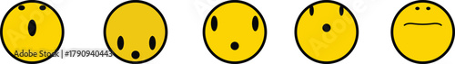 emoji face  Emoticon features emoji faces in   smile, happy, sad, angry, and surprised expressions color, simple line smiley face vector illustration. Doodle Emoji face icon set. Hand drawn sketch sty