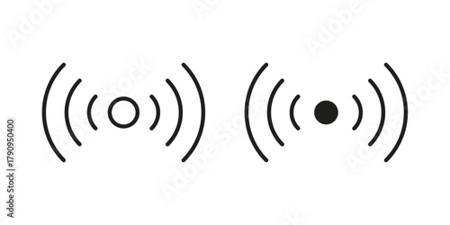 Fotografía Livestream icon Illustrations, thin line symbol - editable stroke