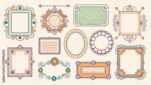 A drawing of a multi-section building showcasing various architectural styles and designs..eps