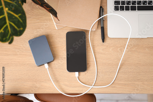 Power bank and mobile phone...