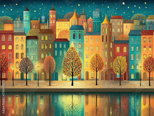 detailed Christmas illustra...