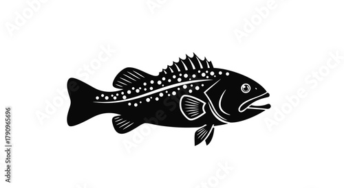 Aquatic Silhouette: A striking silhouette of a fish, embodying the essence of marine life, the fish silhouette takes center stage, ready to represent the depth and beauty of the underwater world.