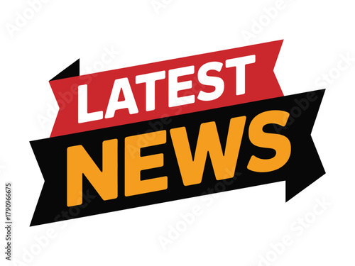 A bold graphic banner displays the words "LATEST NEWS" in a prominent and eye-catching design suitable for media announcements and updates.