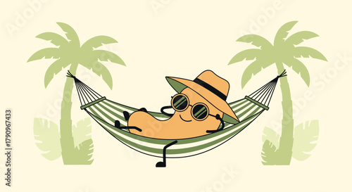 Relaxation And Paradise: A Sun-Kissed Cashew Enjoying A Tropical Vacation Getaway