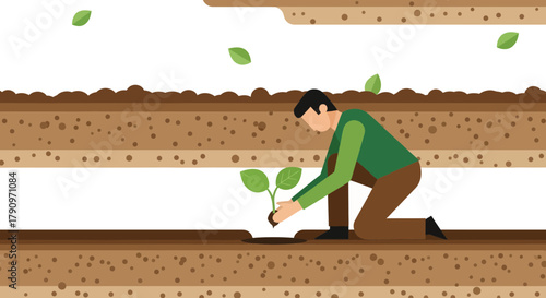 Planting A Sapling: Cultivating Hope For Future Growth And Eco-Consciousness