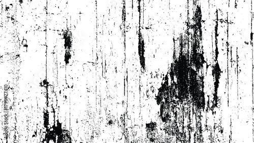 Grungy distressed texture overlay effect with scratched and weathered surface isolated on white background, Vector, illustration.