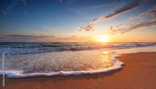 A Tranquil Beach Scene At Sunset Waves Gently Lapping The Shore Conveying A Sense Of Serene Escape And Release From Daily Pressures Escape Meditation