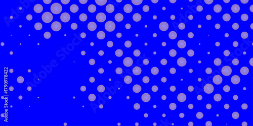 Halftone dots blue and white color pattern gradient grunge dotted texture effect background, dots pop art halftone with blue background modern art banner template future technology concept design.