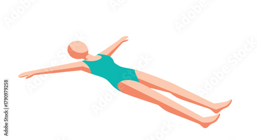 Minimalist Depiction of a Sketched Figure Relaxing in a Tranquil State of Being