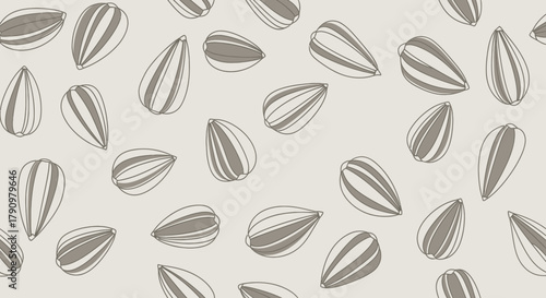 Minimalist Seed Pattern: A Delightful Presentation Of Culinary And Natural Forms