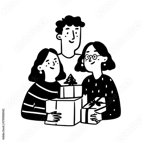 Christmas Vibe Doodles Illustration