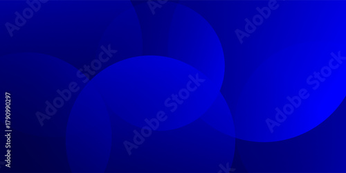 Abstract Blue fluid gradient Geometric banner design background.