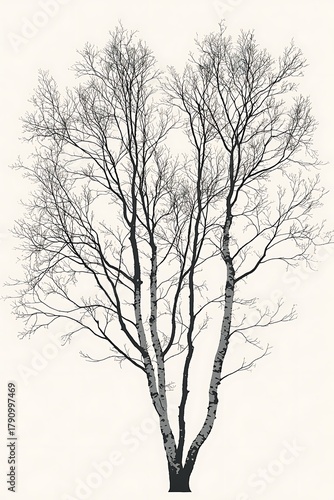 Wallpaper Mural Artistic birch trees line high resolution picture Torontodigital.ca