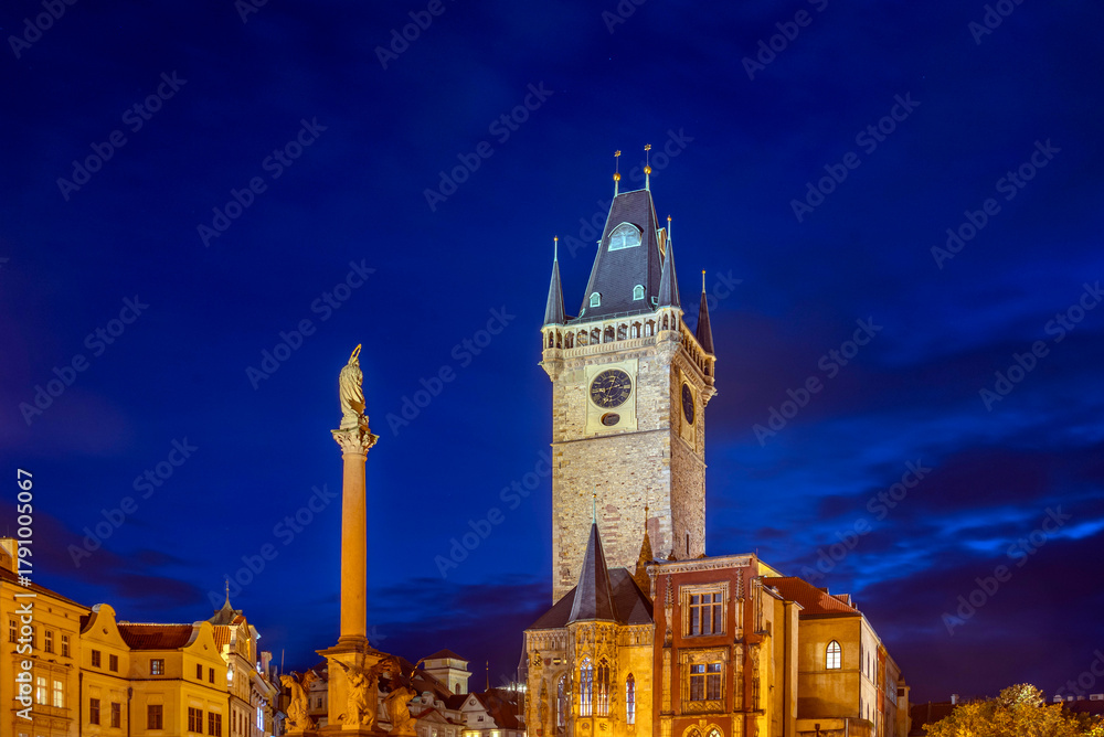 Fototapeta premium Blue Hour at the Prague