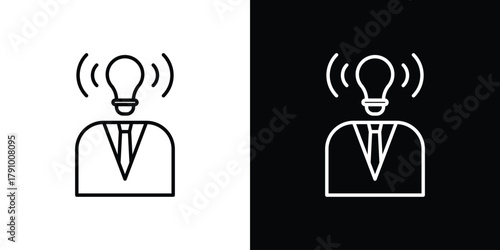 Brand awareness icon logo design. symbol icon vector set