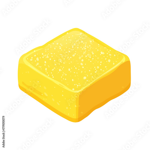 Polenta, modern 2D flat vector illustration in icon style, isolated on pure white background.