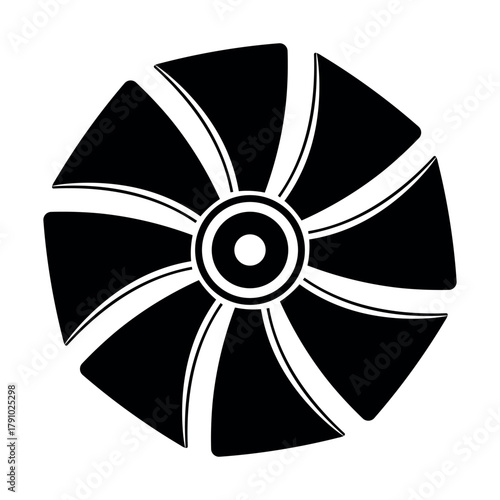 Pump Rotor Impeller on White Background