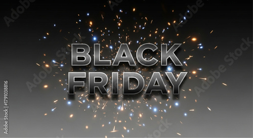 Capture the spirit of the Black Friday sales with this captivating graphic. vector illustration