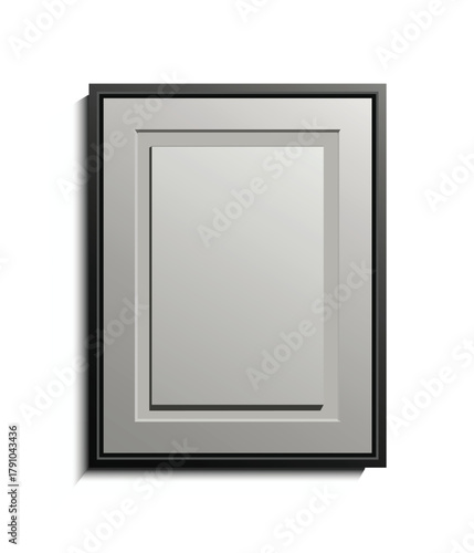 Elegant dark gray picture frame, perfect for showcasing art, photos, or certificates with a touch of sophistication