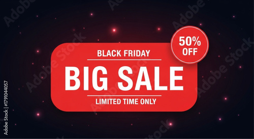 A captivating promotion design for the Black Friday event, presented with vibrant hues, special offers, and limited-time deals, and against the dynamic background of dark backdrop. vector illustration