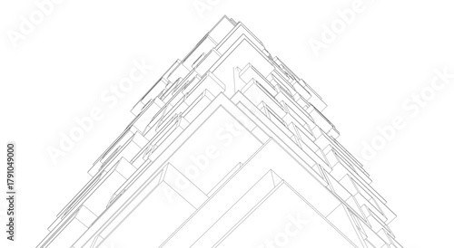 architecture building vector 3d illustration