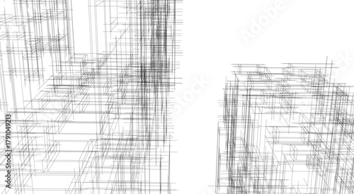 architecture building vector 3d illustration