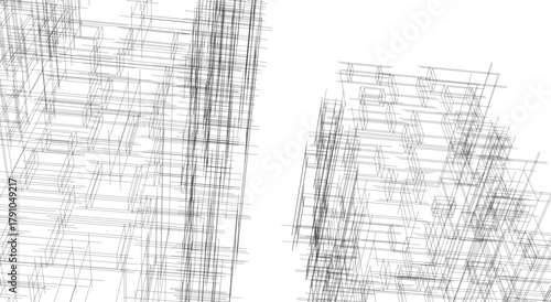 architecture building vector 3d illustration