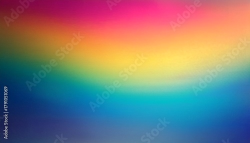 Blurred Abstract Holographic Gradient Blended Rainbow Colors With Enhanced Half Tone Digital Soft Noise And Grain Textures For Trending Lo Fi Background Pattern