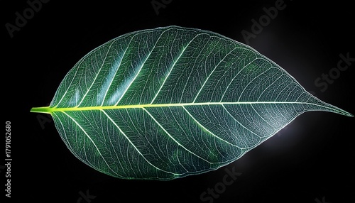 Young Glow Transparent Leaves Silver Color Border On The Isolated