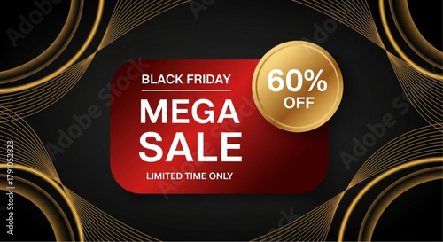 An eye-catching, modern, and stylized promotional banner screams, “Deals and Discounts!” perfect for marketing material or online platforms. vector illustration