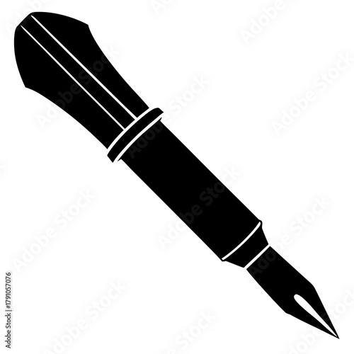 fountain pen vector illustration