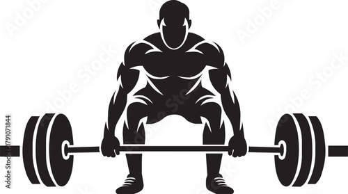 Lifting dumbbell icon silhouette.
