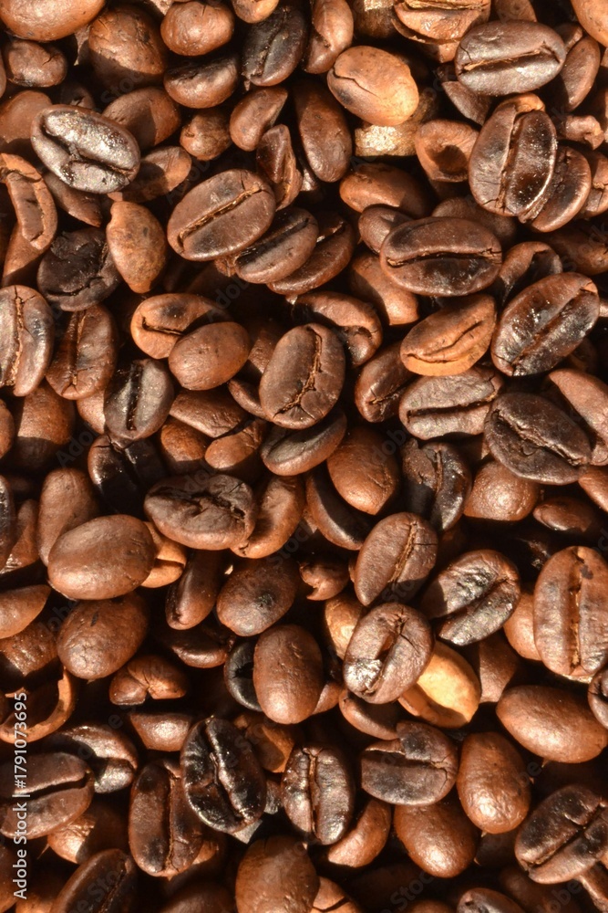 Fototapeta premium Grãos de café torrado