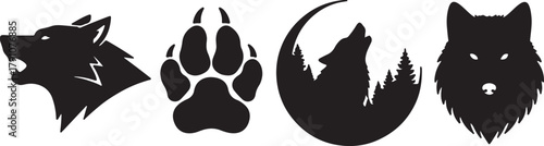 Artistic fox illustration in multiple colors