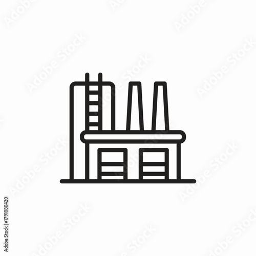 facotry manufactery icon sign vector