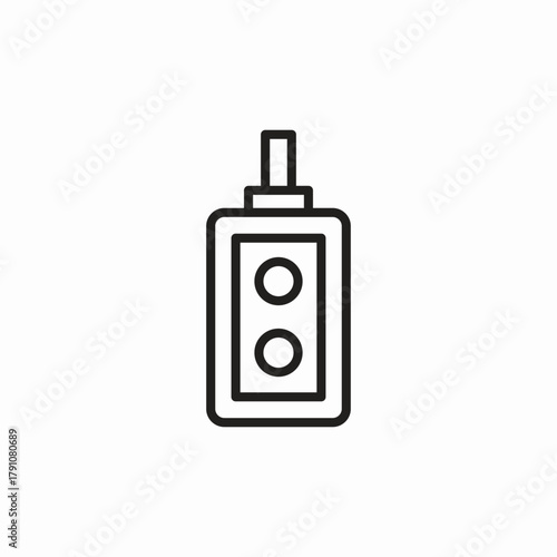 factory turn on control icon sign vector