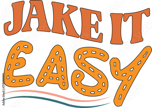 Jake it Easy of a vintage Christmas gingerbread cookie design with love alphabet text and a celebratory holiday symbol icon