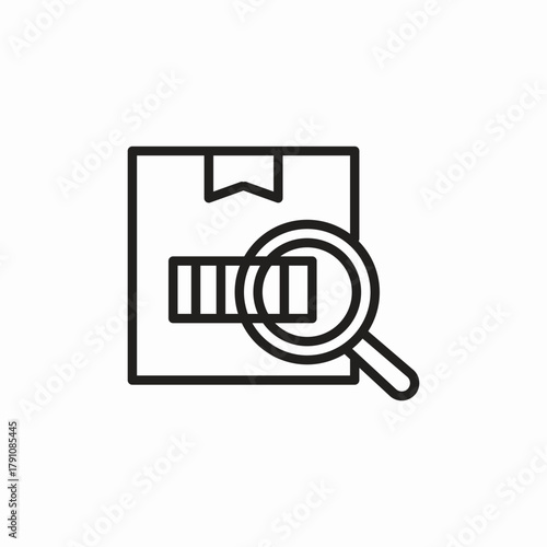 package barcode scan icon sign vector