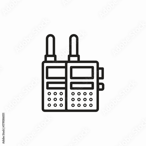 walkie talkies icon sign vector