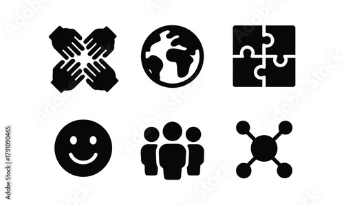 teamwork, connection, community, people, group, hands, cooperation, unity, earth, globe, world, planet, puzzle, jigsaw, pieces, solution, problem solving, smile, happy, face, emotion, network, molecul