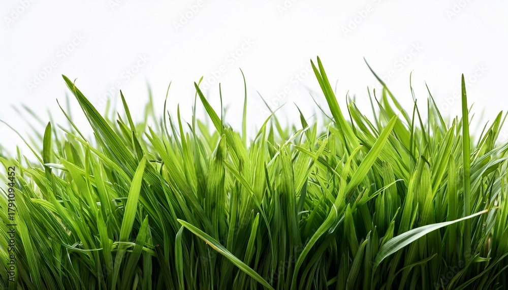 Fototapeta premium Fresh Green Grass Isolated Against A Transparent Background